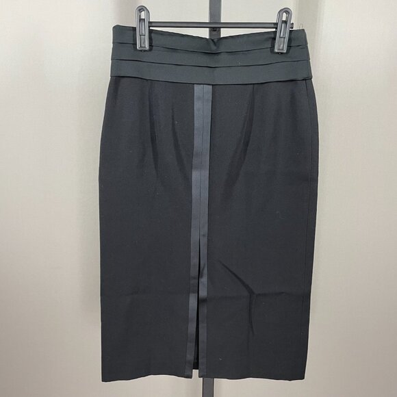 NEW Moschino Skirt Womens 8 black pencil straight designer classic - Picture 10 of 12